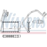 NISSENS 707272 Wärmetauscher, Innenraumheizung