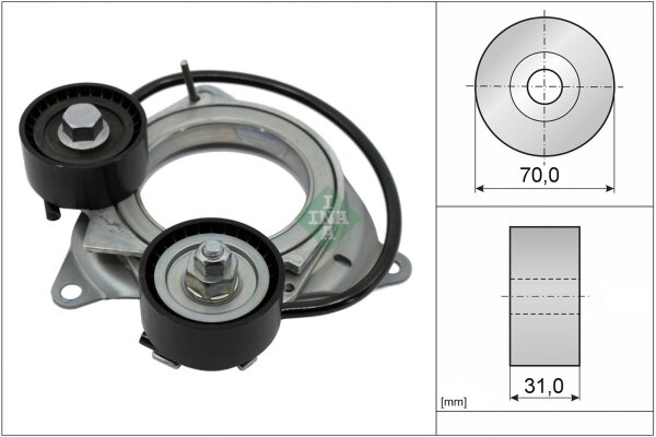 Schaeffler INA 534 1011 10 Riemenspanner, Keilrippenriemen