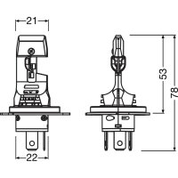 ams-OSRAM 64193DWNBSP-2HB Glühlampe, Fernscheinwerfer