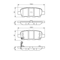 BOSCH 0 986 495 089 Bremsbelagsatz, Scheibenbremse