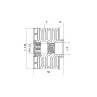 VALEO 588441 Generatorfreilauf
