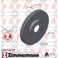 ZIMMERMANN 400.5581.20 Bremsscheibe