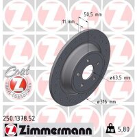 ZIMMERMANN 250.1378.52 Bremsscheibe