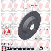 ZIMMERMANN 250.1385.52 Bremsscheibe