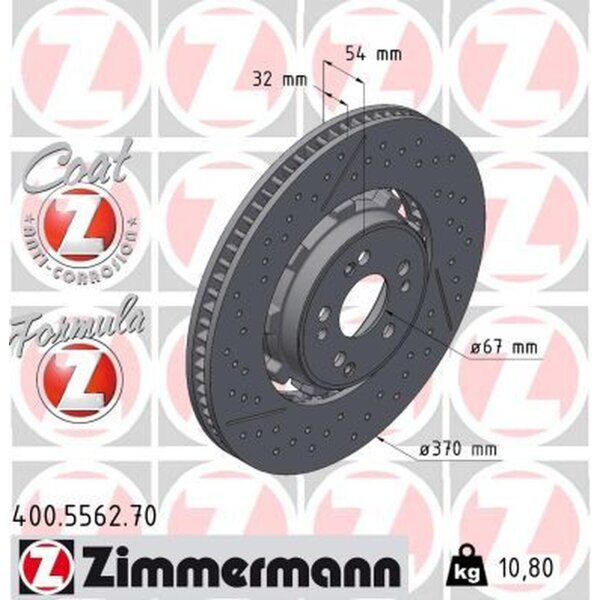 ZIMMERMANN 400.5562.70 Bremsscheibe