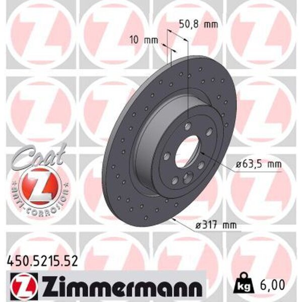 ZIMMERMANN 450.5215.52 Bremsscheibe