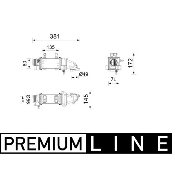 MAHLE CI 739 000P Ladeluftkühler