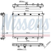 NISSENS 607246 Kühler, Motorkühlung