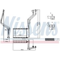 NISSENS 707491 Wärmetauscher, Innenraumheizung