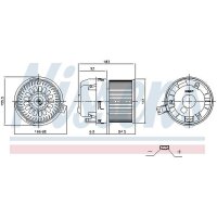 NISSENS 87677 Innenraumgebläse