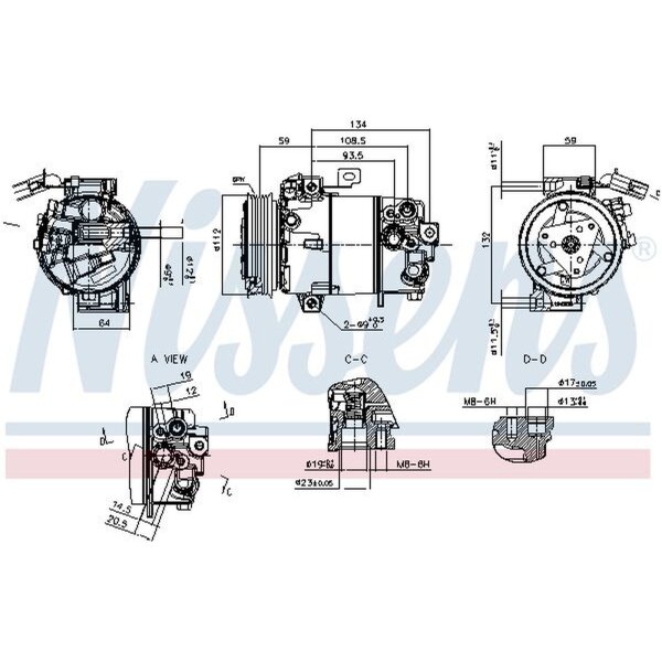 NISSENS 891136 Kompressor, Klimaanlage