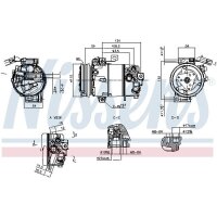 NISSENS 891136 Kompressor, Klimaanlage