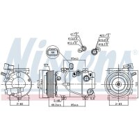 NISSENS 891185 Kompressor, Klimaanlage