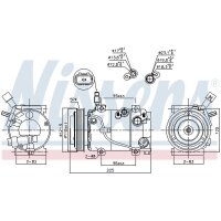 NISSENS 891453 Kompressor, Klimaanlage