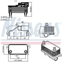 NISSENS 91575 Ölkühler, Automatikgetriebe