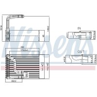 NISSENS 92484 Verdampfer, Klimaanlage