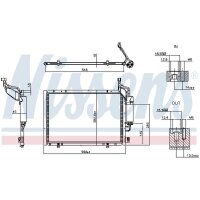 NISSENS 941457 Kondensator, Klimaanlage