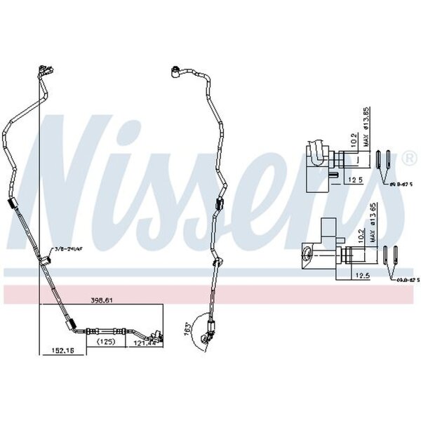 NISSENS 843418 Hochdruckleitung, Klimaanlage