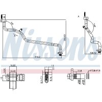 NISSENS 843716 Niederdruckleitung, Klimaanlage