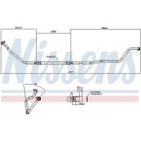 NISSENS 844124 Niederdruckleitung, Klimaanlage