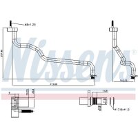 NISSENS 845369 Niederdruckleitung, Klimaanlage