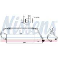 NISSENS 847575 Niederdruckleitung, Klimaanlage