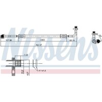 NISSENS 847701 Hochdruckleitung, Klimaanlage