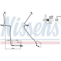 NISSENS 848144 Hochdruckleitung, Klimaanlage