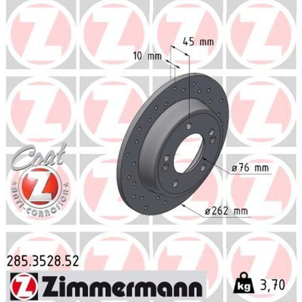 ZIMMERMANN 285.3528.52 Bremsscheibe