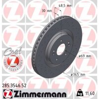 ZIMMERMANN 285.3546.52 Bremsscheibe