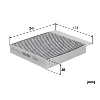 FILTRON K 1455A-2x Filter, Innenraumluft