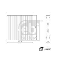 FEBI BILSTEIN 1006002 Filter, Innenraumluft