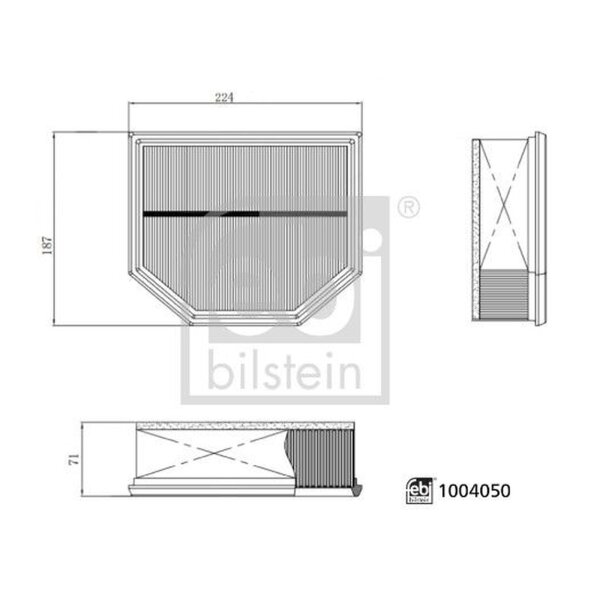 FEBI BILSTEIN 1004050 Luftfilter