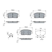 BOSCH 0 986 460 276 Bremsbelagsatz, Scheibenbremse