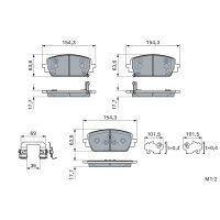 BOSCH 0 986 460 299 Bremsbelagsatz, Scheibenbremse