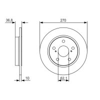 BOSCH 0 986 479 S64 Bremsscheibe