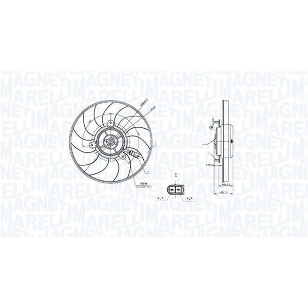MAGNETI MARELLI 069422909010 Lüfter, Motorkühlung