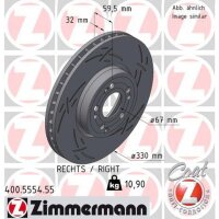 ZIMMERMANN 400.5554.55 Bremsscheibe