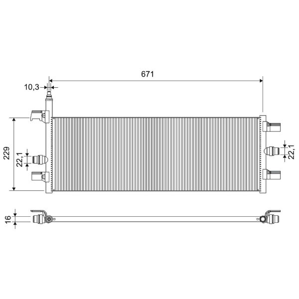 VALEO 701457 Kühler, Motorkühlung
