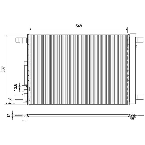 VALEO 822674 Kondensator, Klimaanlage