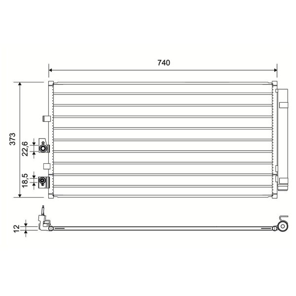 VALEO 822839 Kondensator, Klimaanlage