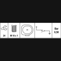 HELLA 6ZL 008 280-001 Öldruckschalter