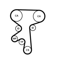 CONTINENTAL CTAM CT871 Zahnriemen