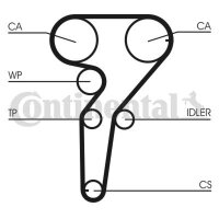 CONTINENTAL CTAM CT877 Zahnriemen