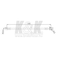 K&K FT0342 Bremsschlauch