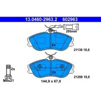 ATE 13.0460-2963.2 Bremsbelagsatz, Scheibenbremse