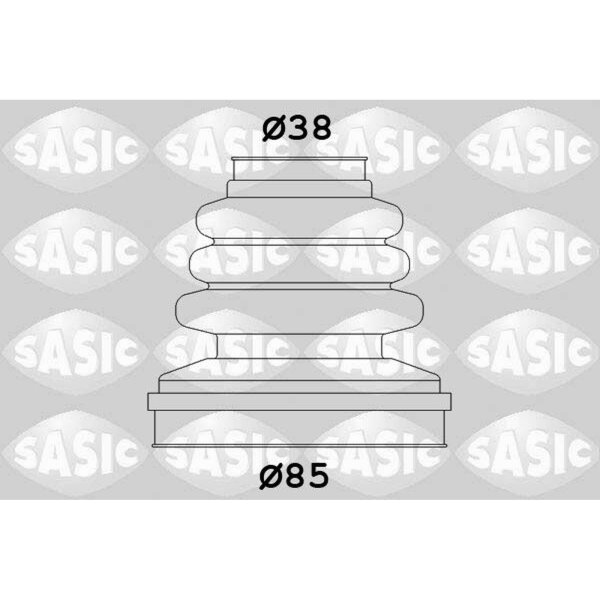 SASIC 2873803 Faltenbalgsatz, Antriebswelle
