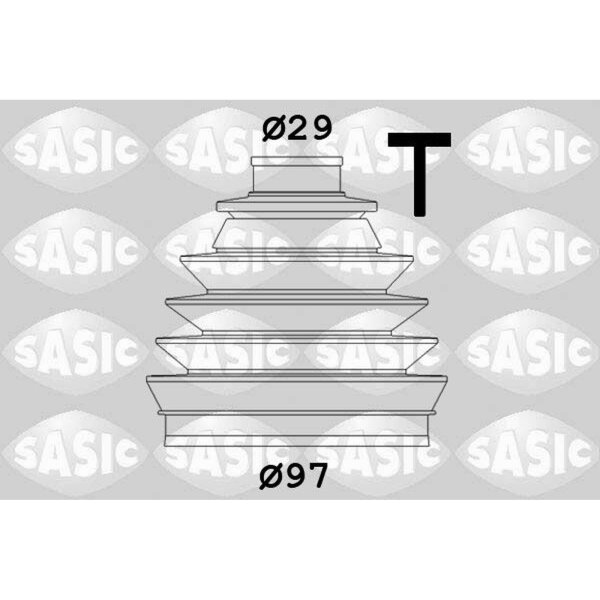 SASIC 2933063 Faltenbalgsatz, Antriebswelle