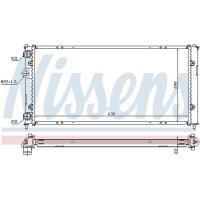 NISSENS 673001 Kühler, Motorkühlung