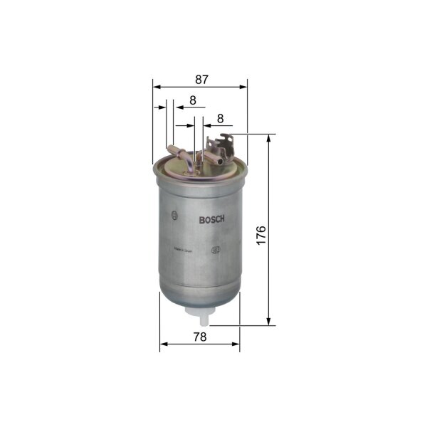BOSCH 0 450 906 267 Kraftstofffilter